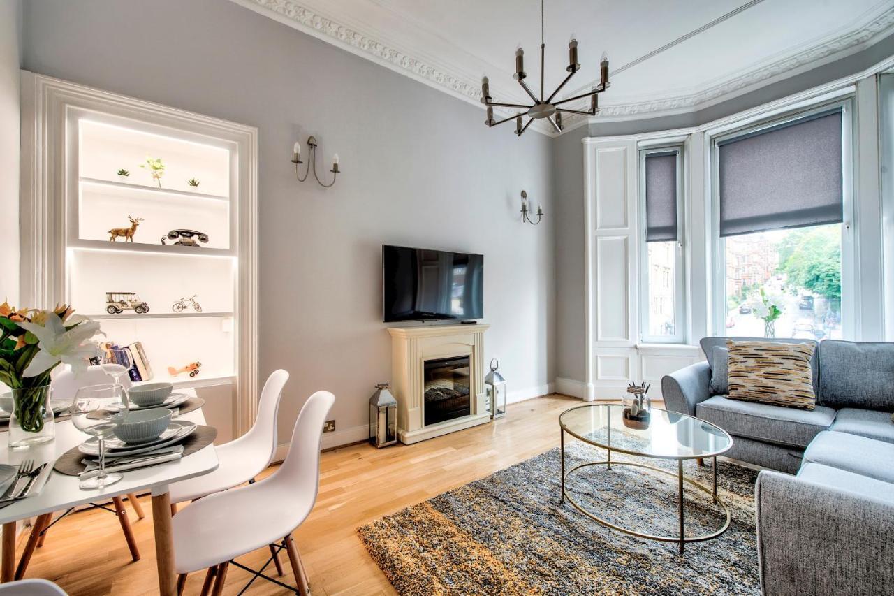 Ferienwohnung Pass The Keys Stylish 2 Bed In Heart Of West End Glasgow Exterior foto